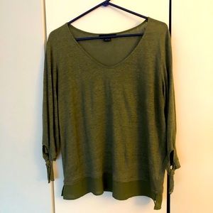 Olive Green Casual Top
